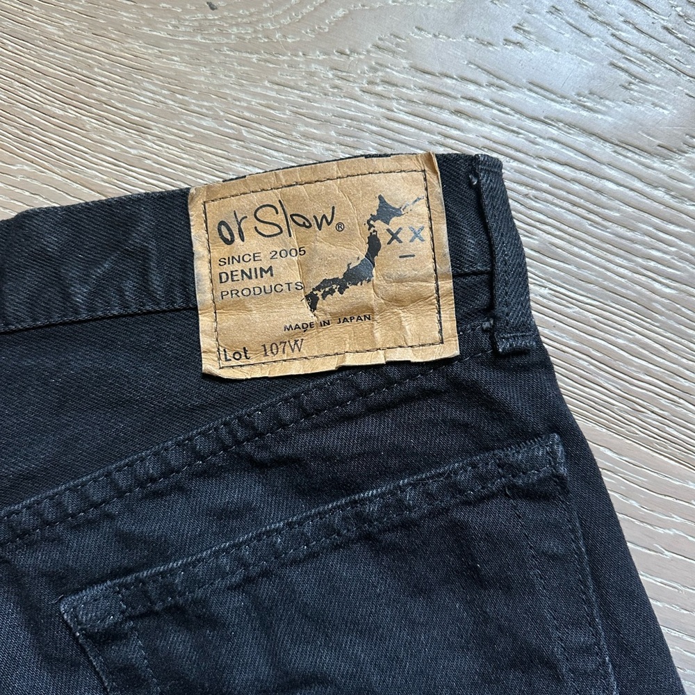 OrSlow 107 Ivy Denim Mens Black Waist 32"